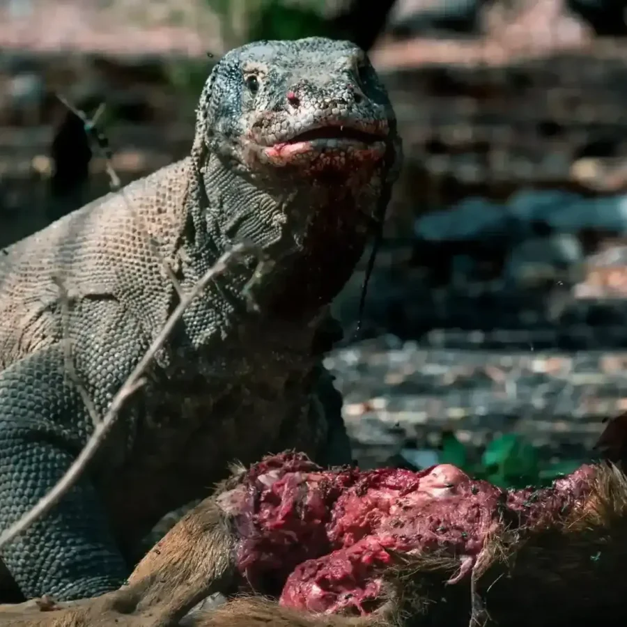 Komodo dragon on Komodo Island | IndonesiaJuara Trip