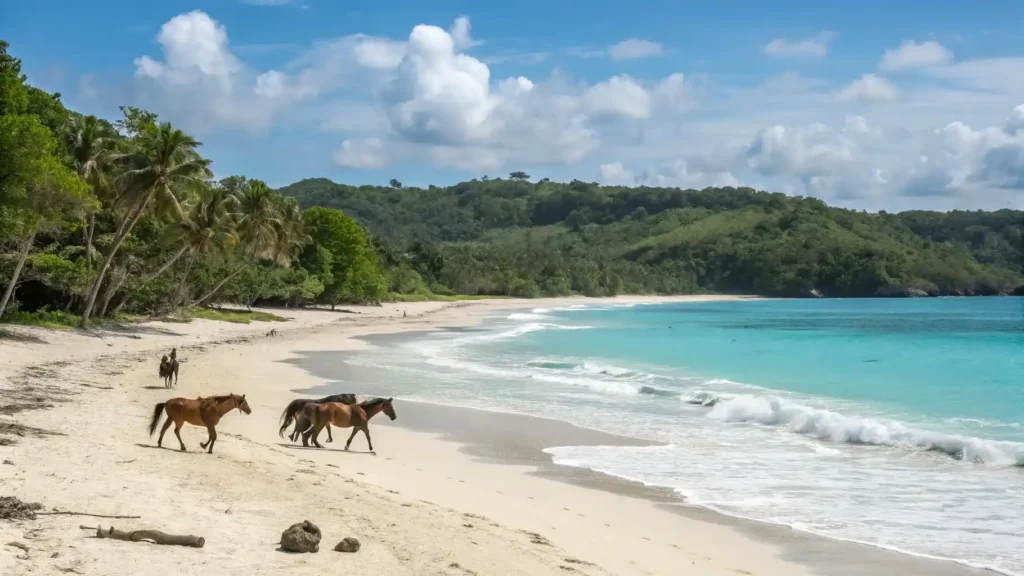 Horses in Puru Kambera Beach | Indonesia Juara Trip