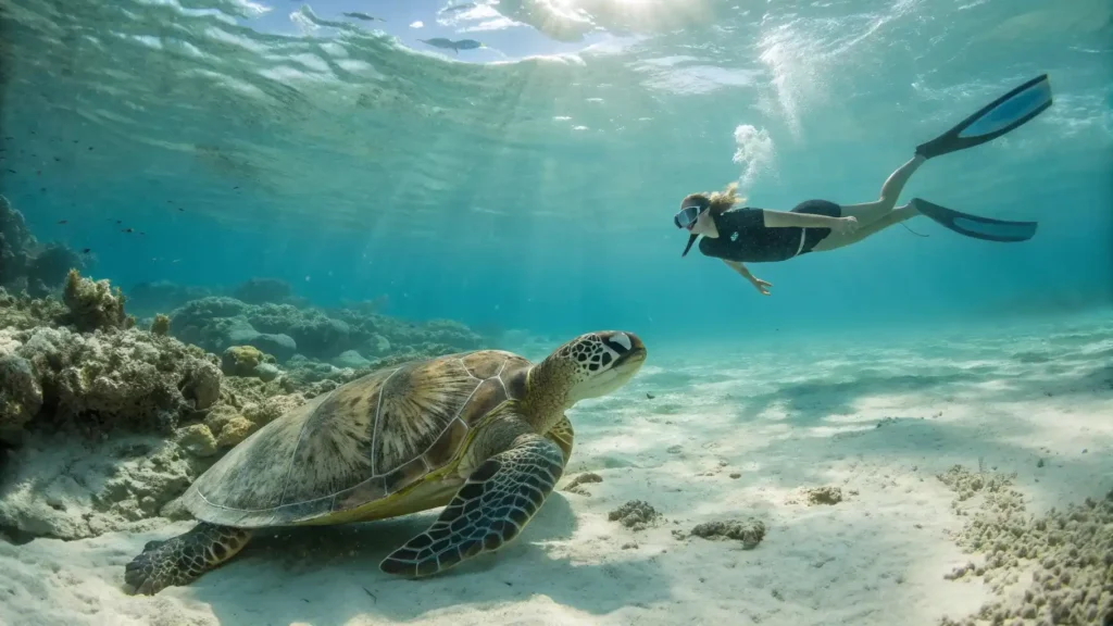Snorkeling with Green Turtle Derawan | Turtle Derawan | Derawan Tour | IndonesiaJuara Trip