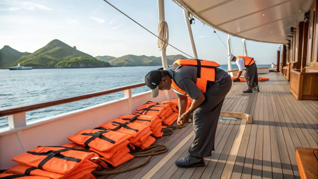 Boat Safety Check in Komodo | IndonesiaJuara Trip
