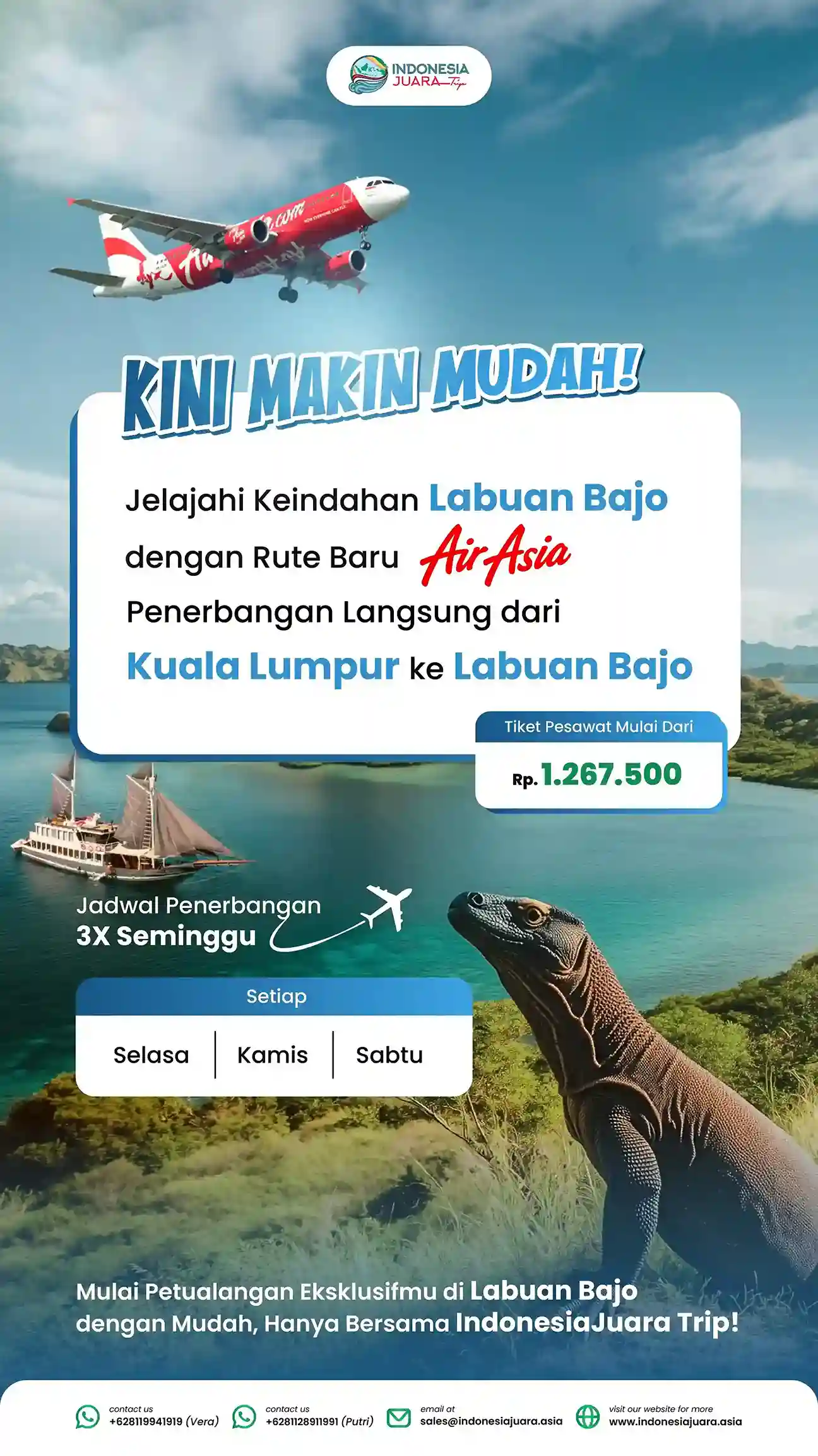 Penerbangan Langsung dari Kuala Lumpur ke Labuan Bajo | IndonesiaJuara Trip