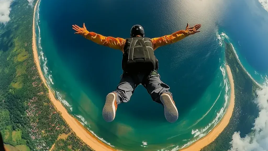 Skydiver Action Shot | IndonesiaJuara Trip