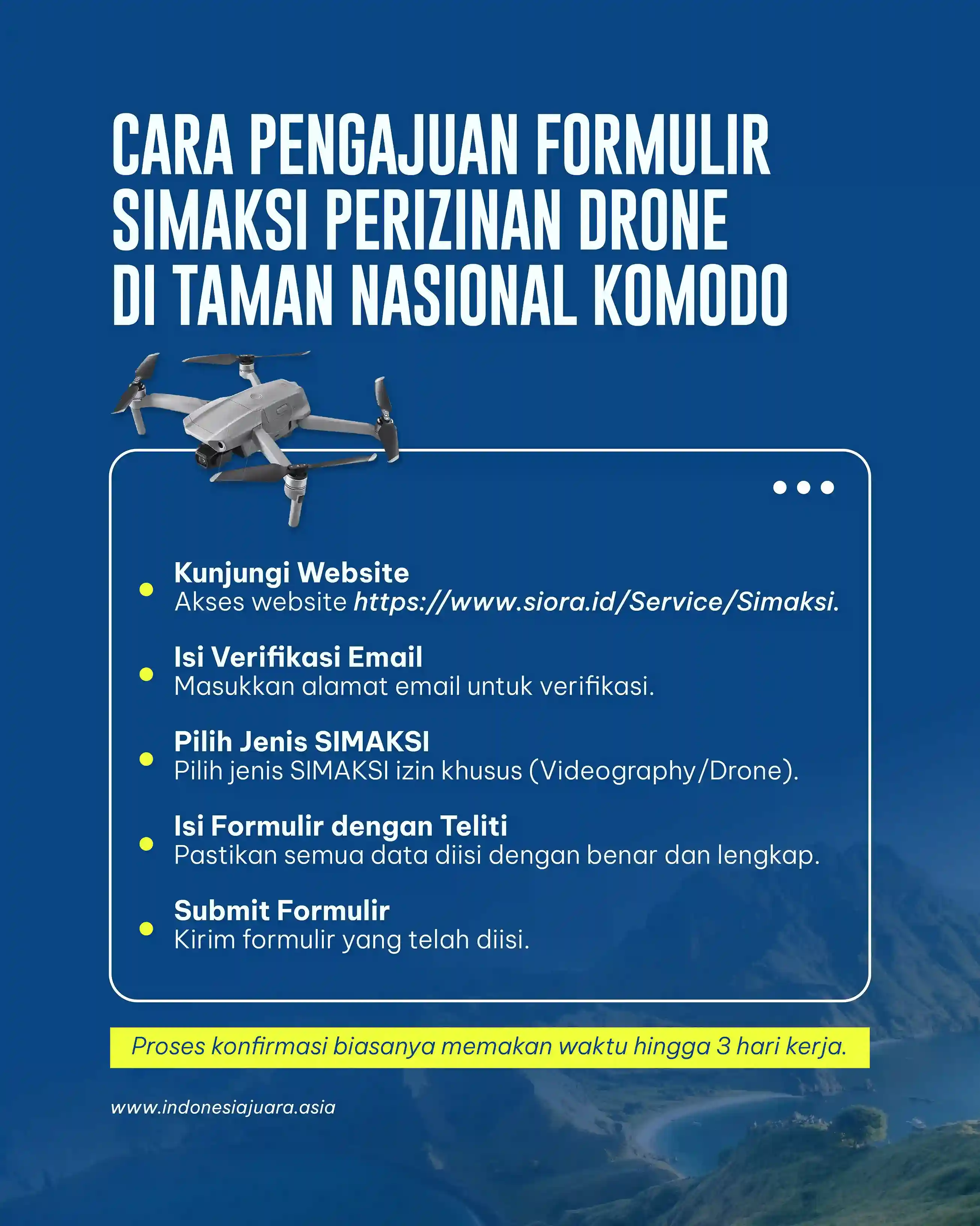 Cara Pengajuan Formulir SIMAKSI Perizinan Drone di Taman Nasional Komodo | IndonesiaJuara Trip