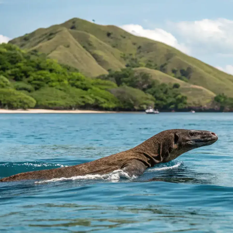Komodo Berenang | Labuan Bajo Tour | IndonesiaJuara Trip