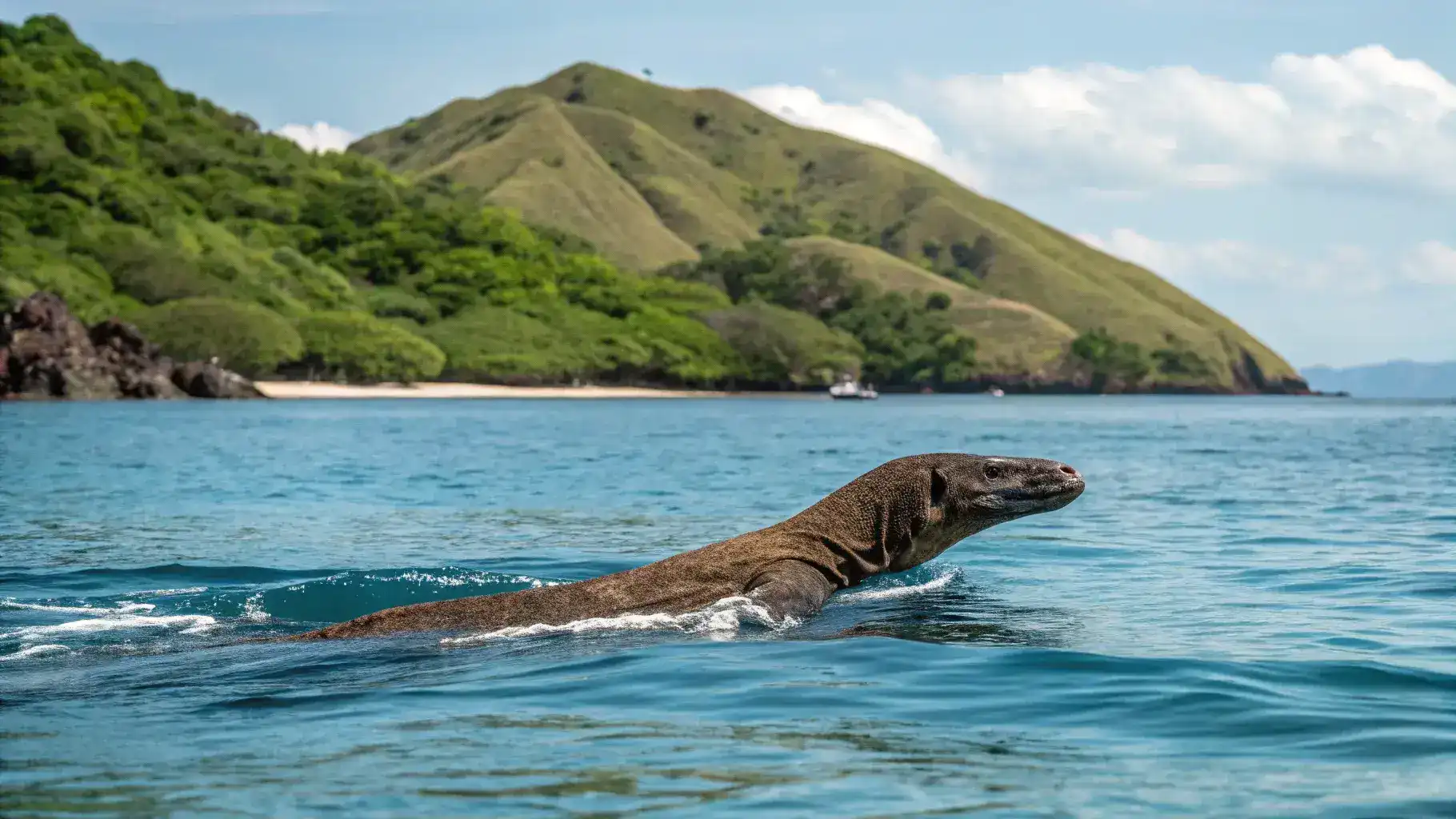 Komodo Berenang | Labuan Bajo Tour | IndonesiaJuara Trip