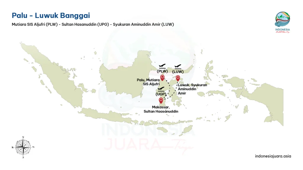 Maps Cara ke Luwuk Banggai dari Palu | Luwuk Banggai Tour | IndonesiaJuara Trip